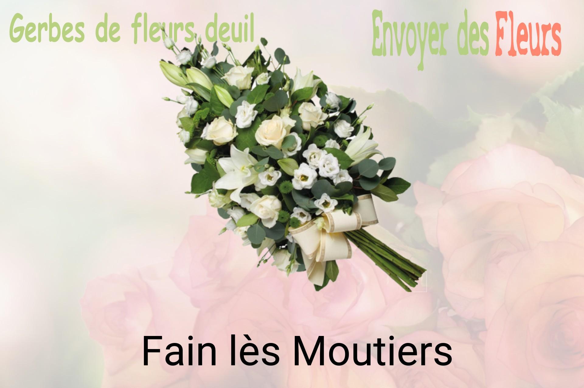 Gerbe de fleurs de deuil livrée à Fain-lès-Moutiers